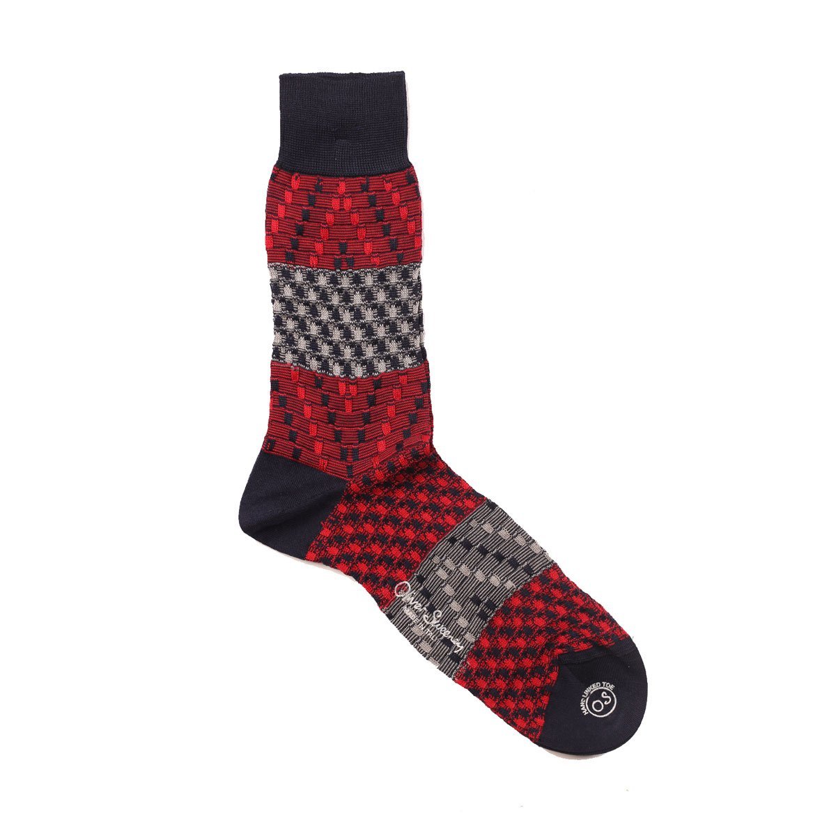 Sclemo Red Cotton Socks | Oliver Sweeney