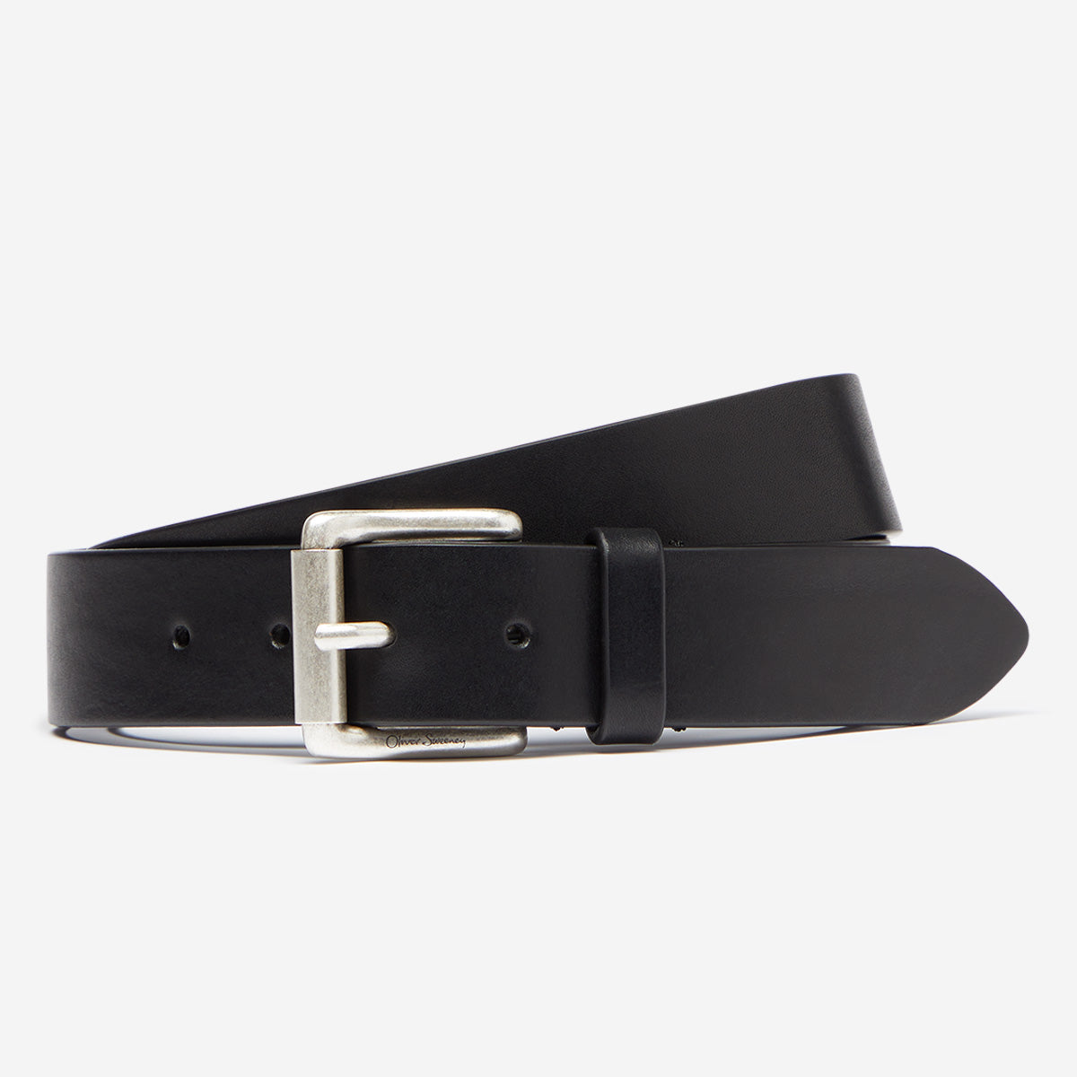 Garda Black | Calf Leather Belt | Men's Belts | Oliver Sweeney
